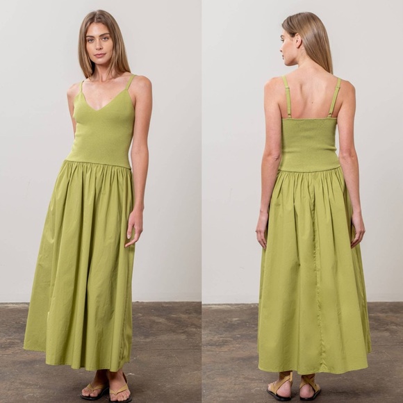 Moon River Nara Contrast Midi Dress - Picture 2 of 15